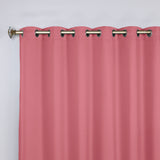Classic Modern Solid Room Darkening Blackout Curtain Panels, Set of 2