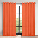 Classic Modern Solid Room Darkening Blackout Curtain Panels, Set of 2