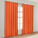 Classic Modern Solid Room Darkening Blackout Curtain Panels, Set of 2