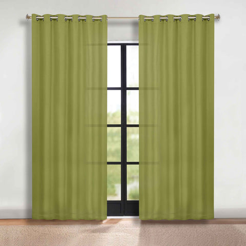 Blackout Window Curtains Classic Modern Room Darkening Set of 2