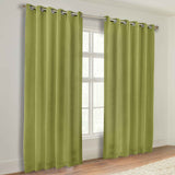 Classic Modern Solid Room Darkening Blackout Curtain Panels, Set of 2