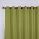 Classic Modern Solid Room Darkening Blackout Curtain Panels, Set of 2