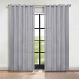 Classic Modern Solid Room Darkening Blackout Curtain Panels, Set of 2