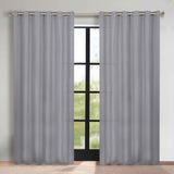 Classic Modern Solid Room Darkening Blackout Curtain Panels, Set of 2