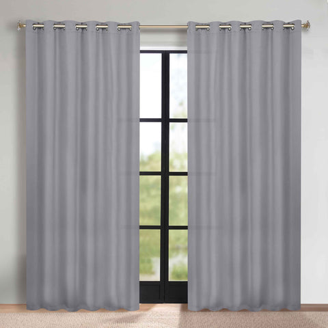 Blackout Window Curtains Classic Modern Room Darkening Set of 2