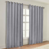 Classic Modern Solid Room Darkening Blackout Curtain Panels, Set of 2