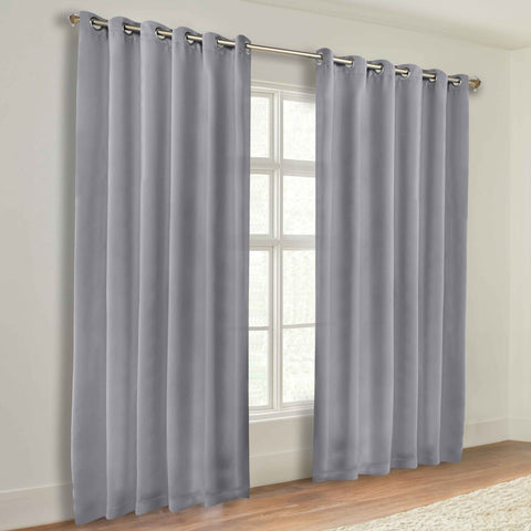 Blackout Window Curtains Classic Modern Room Darkening Set of 2