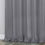 Classic Modern Solid Room Darkening Blackout Curtain Panels, Set of 2