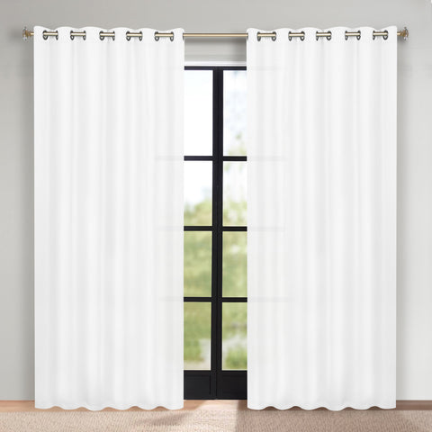 Blackout Window Curtains Classic Modern Room Darkening Set of 2