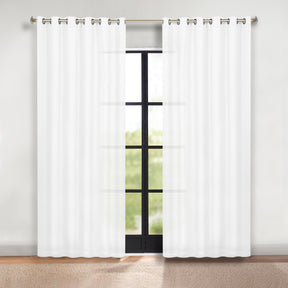 Classic Modern Solid Room Darkening Blackout Curtain Panels, Set of 2