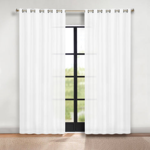Blackout Window Curtains Classic Modern Room Darkening Set of 2