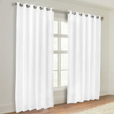 Classic Modern Solid Room Darkening Blackout Curtain Panels, Set of 2
