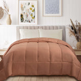 Classic Reversible Medium Weight Down Alternative Microfiber Comforter