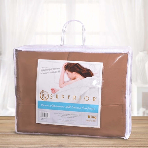 Classic Microfiber Down Alternative Comforter Reversible Medium Weight