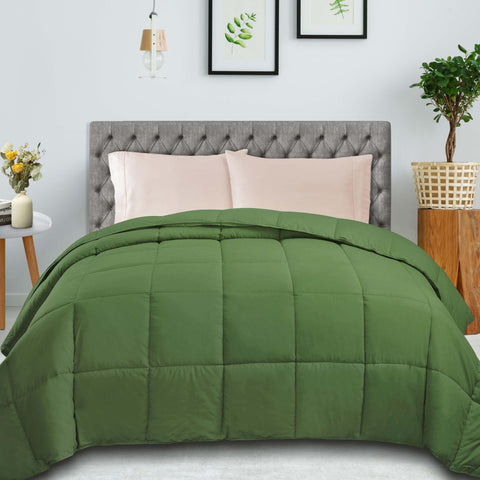 Classic Microfiber Down Alternative Comforter Reversible Medium Weight