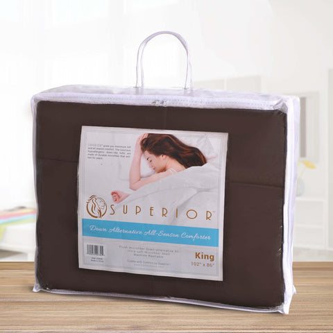 Classic Microfiber Down Alternative Comforter Reversible Medium Weight