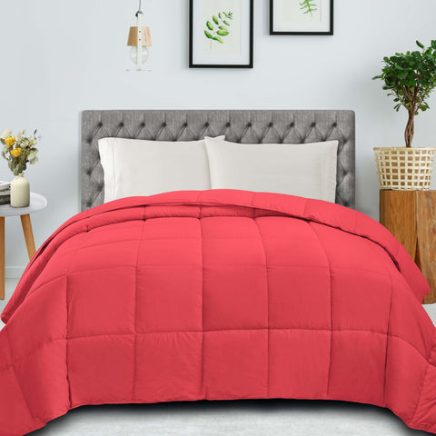 Classic Microfiber Down Alternative Comforter Reversible Medium Weight