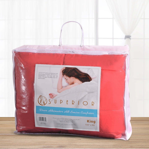 Classic Microfiber Down Alternative Comforter Reversible Medium Weight