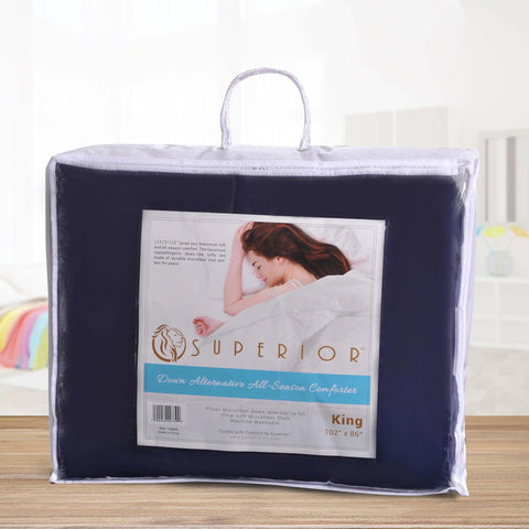Classic Microfiber Down Alternative Comforter Reversible Medium Weight