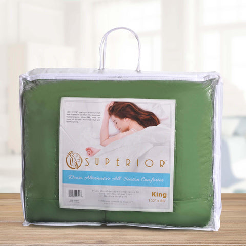 Classic Microfiber Down Alternative Comforter Reversible Medium Weight