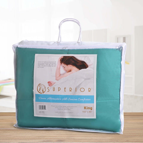 Classic Microfiber Down Alternative Comforter Reversible Medium Weight