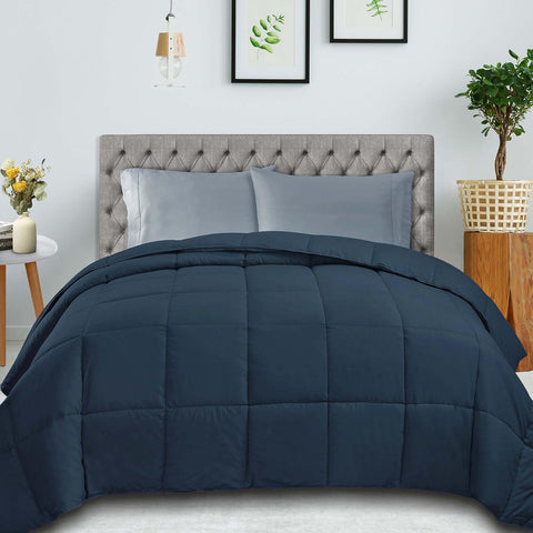 Classic Microfiber Down Alternative Comforter Reversible Medium Weight
