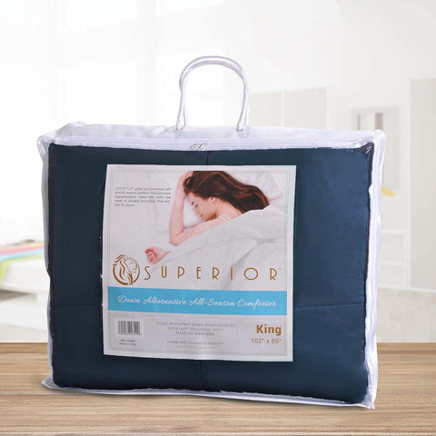 Classic Microfiber Down Alternative Comforter Reversible Medium Weight