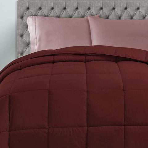Classic Microfiber Down Alternative Comforter Reversible Medium Weight