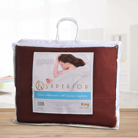 Classic Microfiber Down Alternative Comforter Reversible Medium Weight