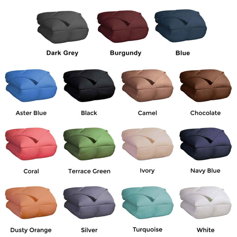 Classic Microfiber Down Alternative Comforter Reversible Medium Weight