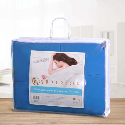 Classic Microfiber Down Alternative Comforter Reversible Medium Weight