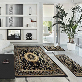 Clementina Traditional Medallion 3-Piece Area Rug Set