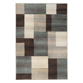 Clifton Geometric Color Block Plush Indoor Area Rug or Runner Rug