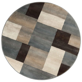 Clifton Geometric Color Block Plush Indoor Area Rug or Runner Rug