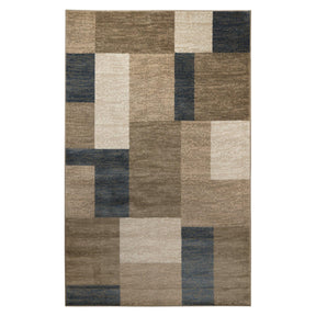 Clifton Geometric Color Block Plush Indoor Area Rug or Runner Rug