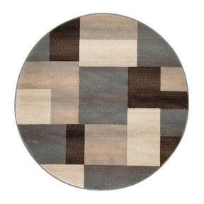 Clifton Geometric Color Block Plush Indoor Area Rug or Runner Rug
