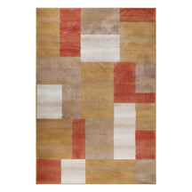Clifton Geometric Color Block Plush Indoor Area Rug or Runner Rug