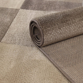 Clifton Geometric Color Block Plush Indoor Area Rug or Runner Rug