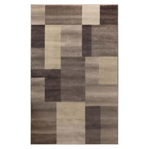 Clifton Geometric Color Block Plush Indoor Area Rug or Runner Rug