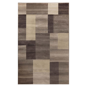 Clifton Geometric Color Block Plush Indoor Area Rug or Runner Rug