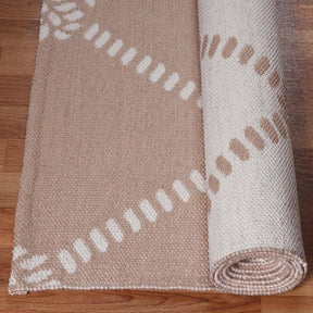 Coastal Geometric Lattice Indoor Outdoor Luxurious Area Rug