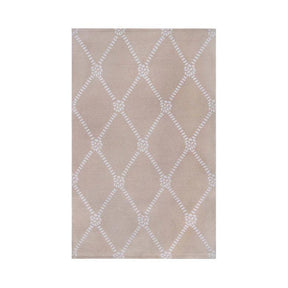 Coastal Geometric Lattice Indoor Outdoor Luxurious Area Rug