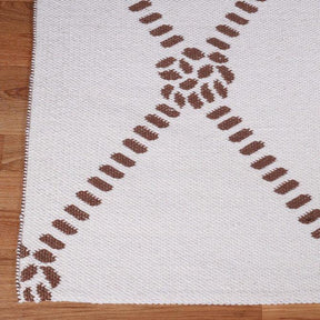 Coastal Geometric Lattice Indoor Outdoor Luxurious Area Rug