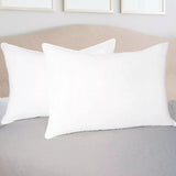 Comforter Mattress Protector Standard Pillows Set, Full/ Queen, White