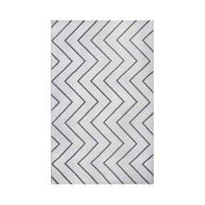Contemporary Chevron Zig-Zag Indoor Outdoor Area Rug