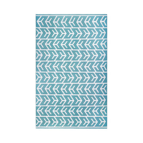 Contemporary Geometric Arrow Pattern Indoor/ Outdoor Area Rug