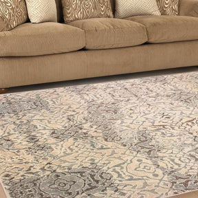 Corbin Damask Indoor Large Area Rugs Or Runner Rug