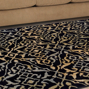 Corbin Damask Indoor Large Area Rugs Or Runner Rug