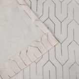 Cormac Printed Geometric Trellis Sheer Curtain Set of 2 Panels
