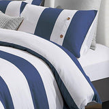 100% Cotton Nautical Stripe Duvet Cover Set Cotton